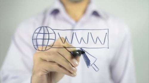 Hand Drawing Website Address Icon