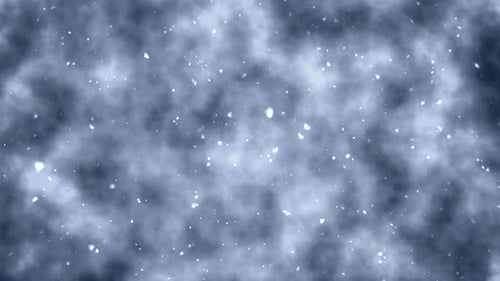 Falling Snowflakes Seamless Winter Loop Background