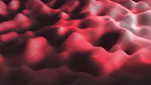 Red Geometric Wavy Lines Abstract Loop Background Animation
