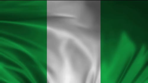Nigeria Flag 3d vidio