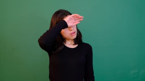 Müdes Gesicht