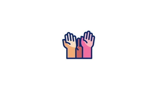 Handraising Animated Icon