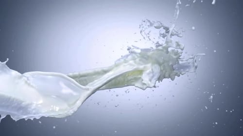 Milk Splash, Pouring