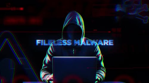 Cyber Security Glitch Text Reveal with Hacker Theme