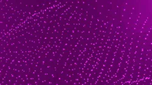 Abstract Purple Glowing Particle Wave Seamless Loop Background