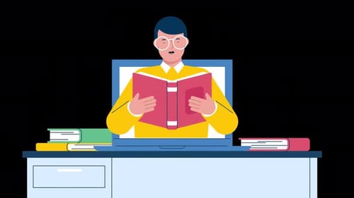 Online Education Animation 4K On Alpha