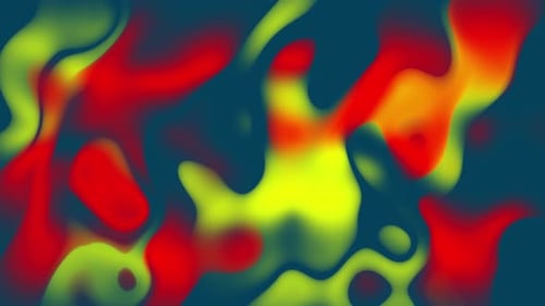 Vibrant Flowing Abstract Shapes Looping Background