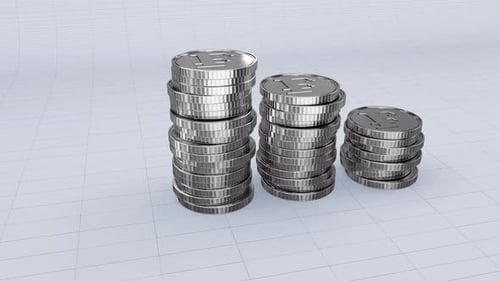 A Pile Of Franc Silver Coins V5