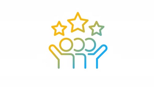 Animated Best Workers Gradient Icon