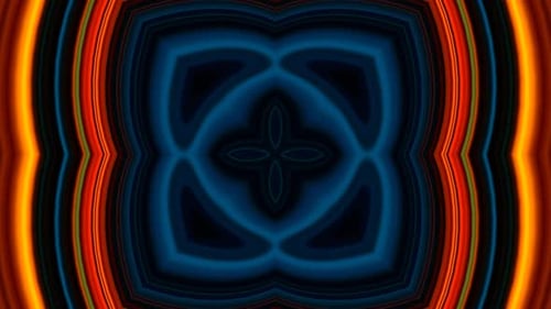 Bright Kaleidoscope Pattern with Endless Animation