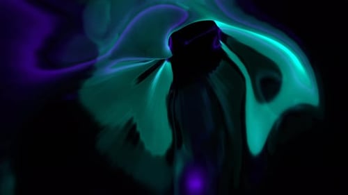 Purole And Turquoise Liquid Fantasy Portal Wormhole Background Vj Loop In 4K