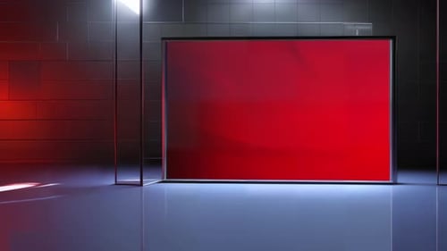 Cutting-Edge Virtual Newsroom: Interactive TV Studio Set