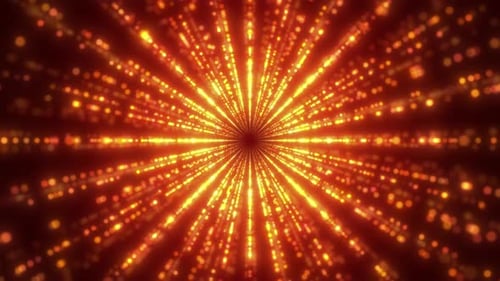 Neon Glitter Tunnel: Luxurious Red and Gold Celebration Backdrop