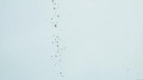 Fresh green lime dropped in water closeup