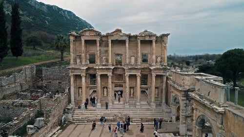 selcuk Efes ancient city historical library