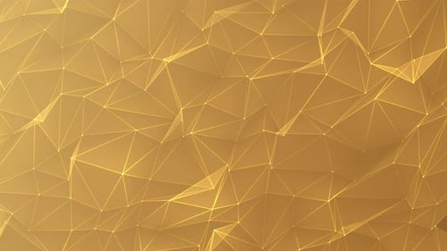 Geometric surface polygon wall, light elegant clean soft random motion background.