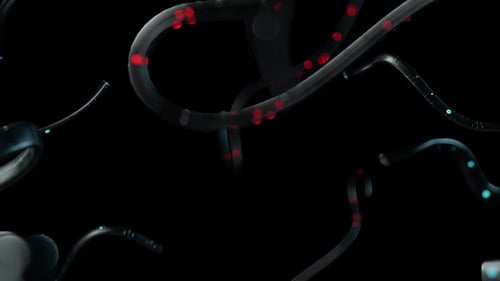 Complex Network of Illuminated Technological Cables