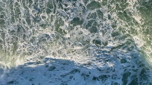 Blue Water Waves Surface Beautiful Background with Copy Space