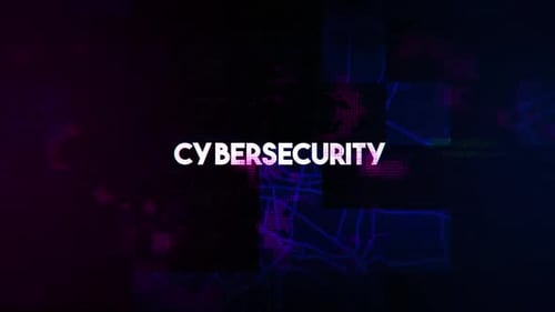 Cybersecurity Glitch Digital Text Reveal Opener