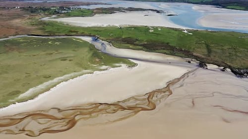 Amazing Dunes at Sheskinmore Bay Between Ardara and Portnoo in Donegal Ireland