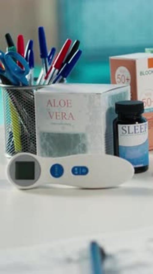 Vertical Video Empty Doctor Office Awaiting a Patient Visit Featuring Diagnostic Equipment