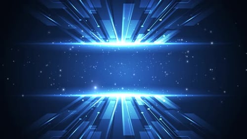 Modern Blue Particle Background Loop 4k