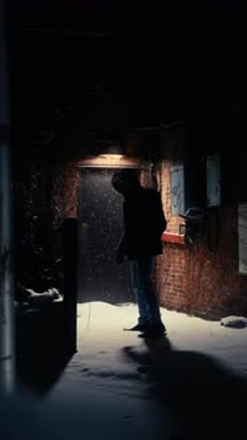 Video about an urban scene in Snow storm in brookline