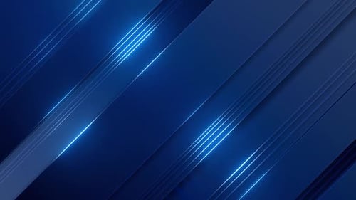 Dynamic Blue Corporate Background with Glowing Diagonal Lines