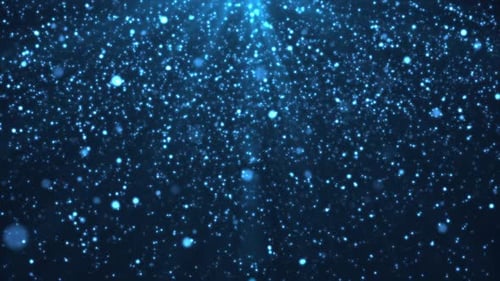 Glänzender blauer Partikel abstrakter Hintergrund
