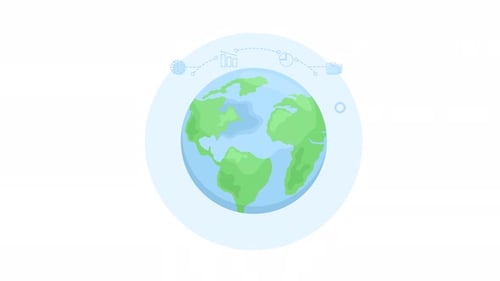 Animiertes globales Führungsteam