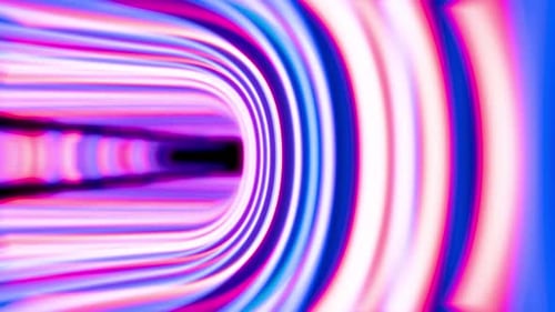 Dynamic Neon Light Tunnel Abstract Motion Background