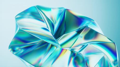 Abstract transparent glass gem background