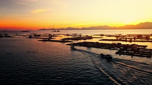 Aerial Top view of a transparent blue sea with beautiful waves at sunny day in summer. air of ocean