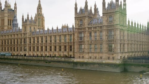 Vista do Palácio de Westminster em Londres, Reino Unido. Vista da ponte de Westminster