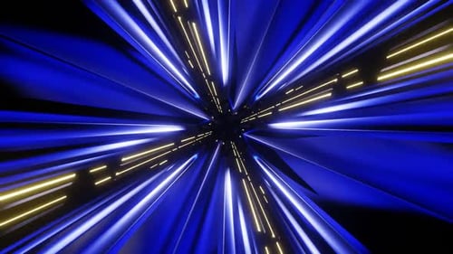 Blue And Yellow Dimension X Background Vj Loop In HD