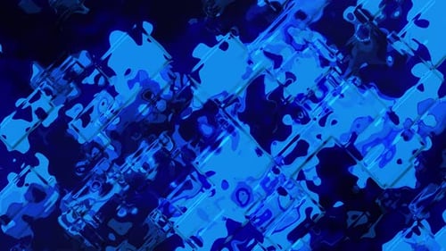 Dynamic Blue Abstract Grid Background with Fluid Digital Patterns