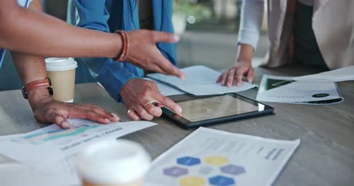 Colleagues Collaborating on Strategy in Modern Workplace