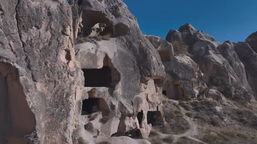 Rocky Caves In The Valley Of Cappadocia, Turkey