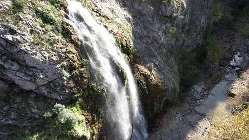 Aerial Waterfall and Nature