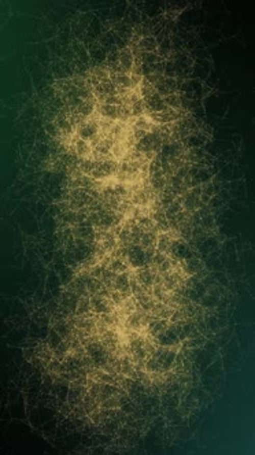 Futuristic Plexus Network Neural Data Visualization
