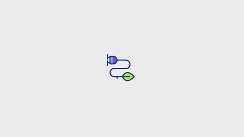 Animiertes Greenenergy Symbol
