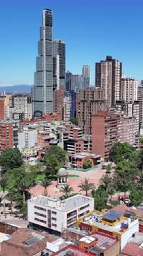 Bogota Skyline At Bogota In District Capital Colombia. Cityscape Scene.