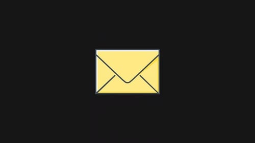 Sketchy Email Envelope Receive Icon Animation
