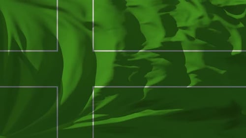 Fluid Green Cross Waving Motion Background