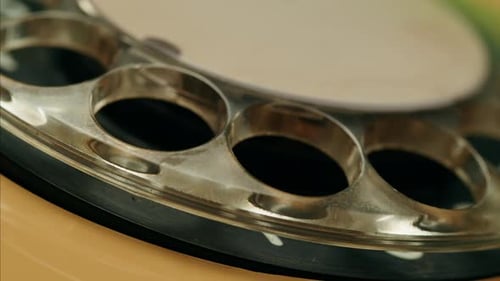 Retro Vintage Phone on Chroma Key Green Screen Rotary Telephone is Displayed on a Wooden Desk Adding