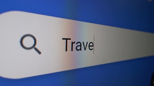 Travel Destination Browser Search Bar