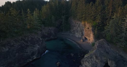 Breathtaking Coastal Cliff Vista at Samuel H Boardman State Corridor