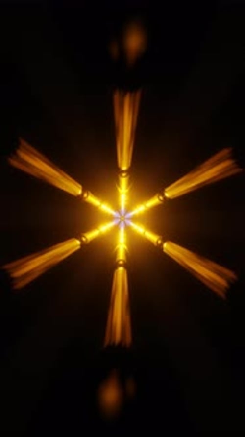 Vertikales Video von leuchtenden abstrakten Hightech-Paneelen, die eine nahtlose Schleife bilden