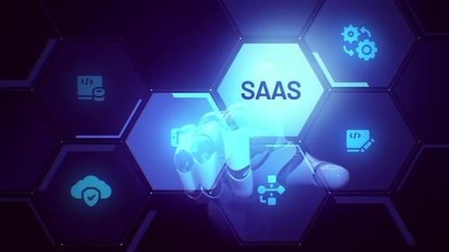 SAAS Software as a service touch screen animation