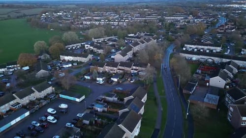 English City Before Sunset